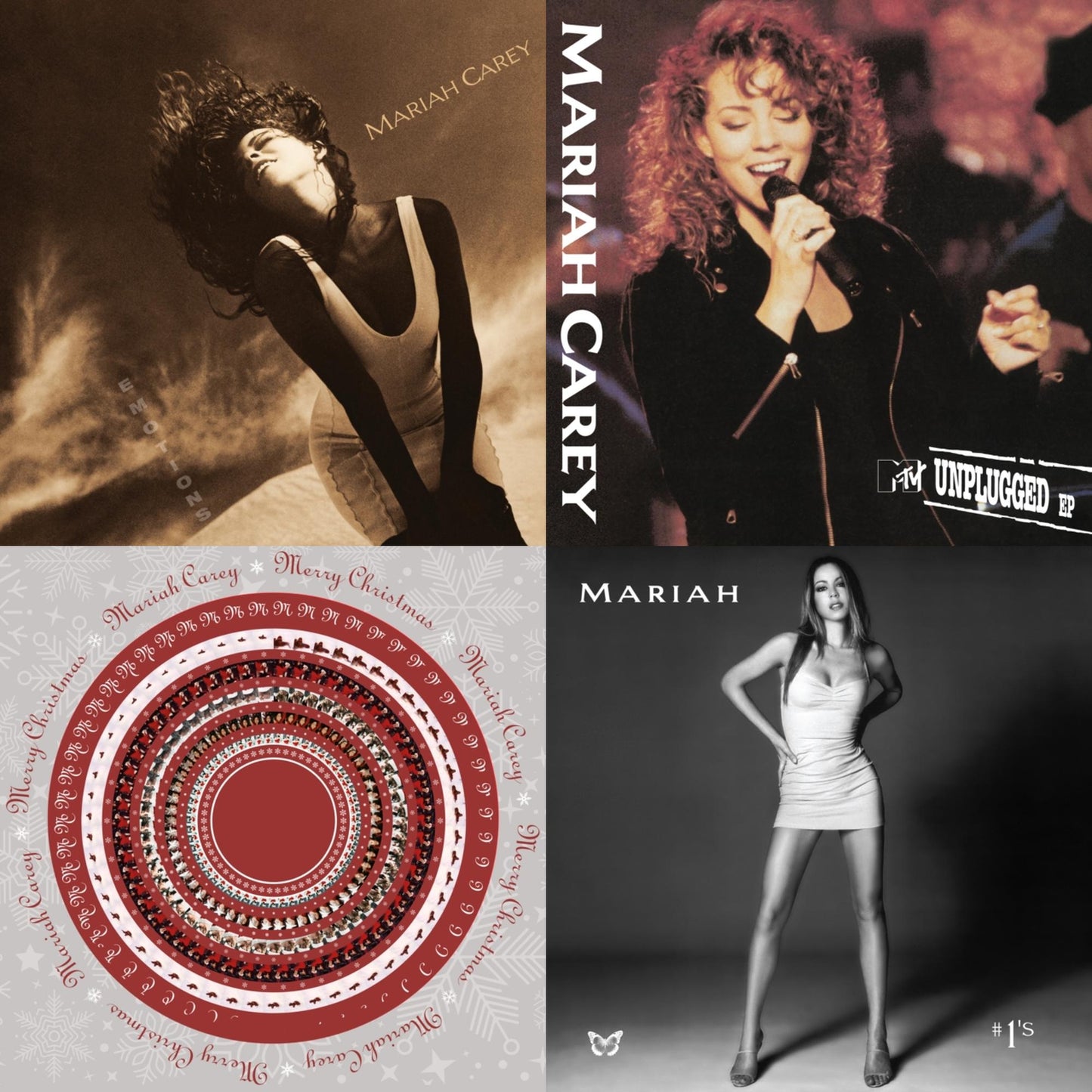 Emotions & Mtv Unplugged & Merry Christmas (Zoetrope LP Vinyl) & #1’S (Opaque White Vinyl/2LP)