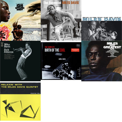 Relaxin With The Miles Davis Quintet & Bitches Brew (2LP/140G) & Tribute To Jack Johnson (140G/Dl Insert) & Volume 2 (Blue Note Classic LP Vinyl Series) & Complete Birth Of The Cool (2LP) & Essential Miles Davis (2LP) & Greatest Hits (1969) (150G/Dl Code)