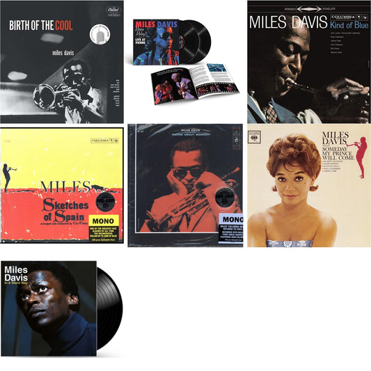 Birth Of The Cool & Merci, Miles! Live At Vienne (2LP) & Kind Of Blue (180G) & Sketches Of Spain (Mono) & Round About Midnight (180G/Mono) & Someday My Prince Will Come (180G) & In A Silent Way