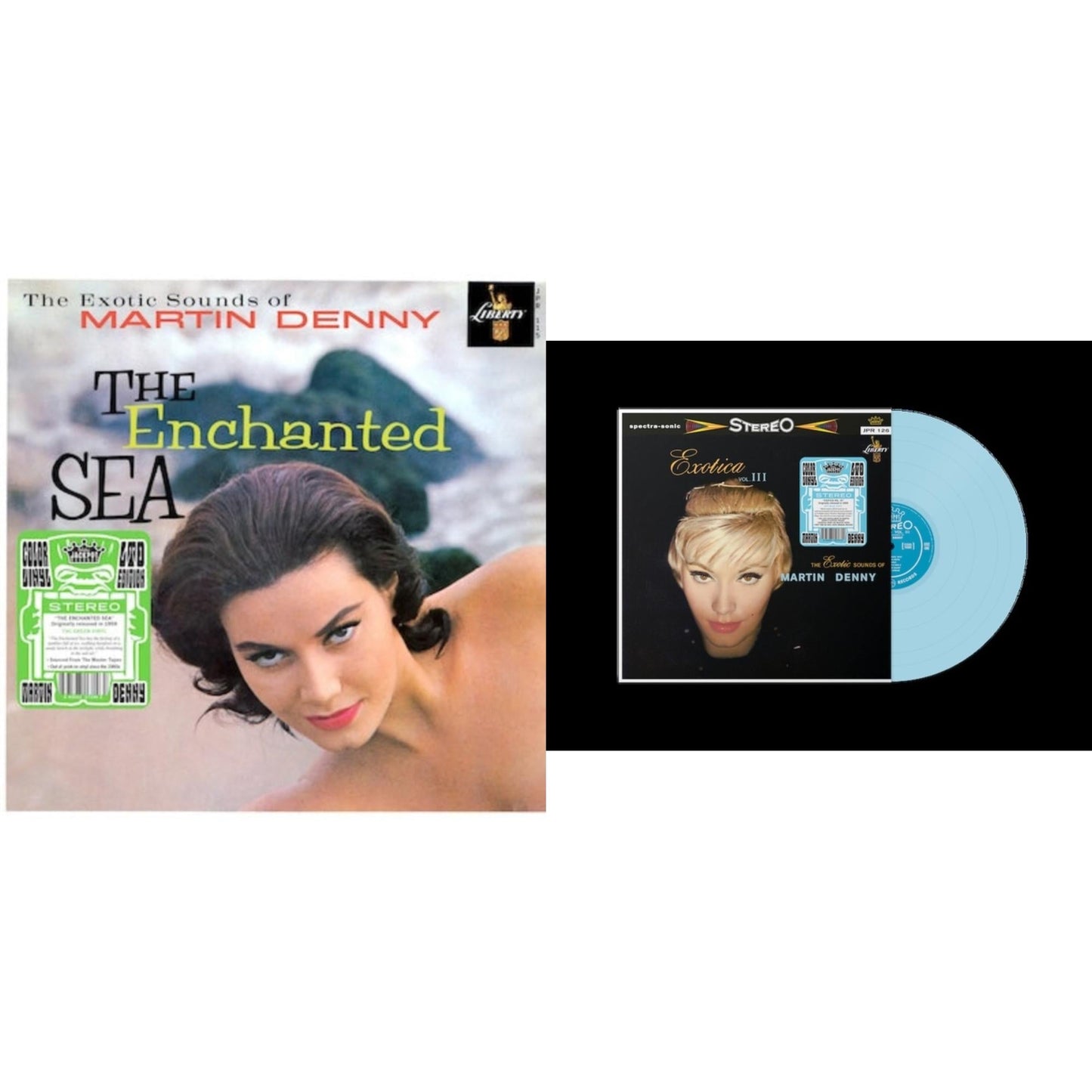Enchanted Sea (Tiki Green LP Vinyl) & Exotica Vol. Iii (Sky Blue LP Vinyl)