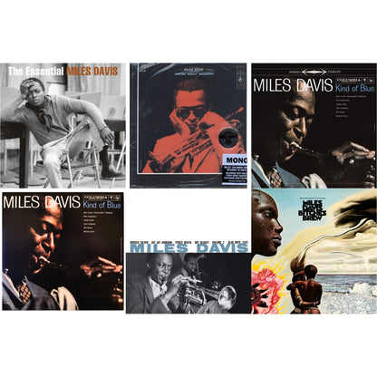 Bitches Brew (2LP/140G) & Volume 2 (Blue Note Classic LP Vinyl Series) & Kind Of Blue (180G) & Round About Midnight (180G/Mono) & Kind Of Blue (Mono) & Essential Miles Davis (2LP)