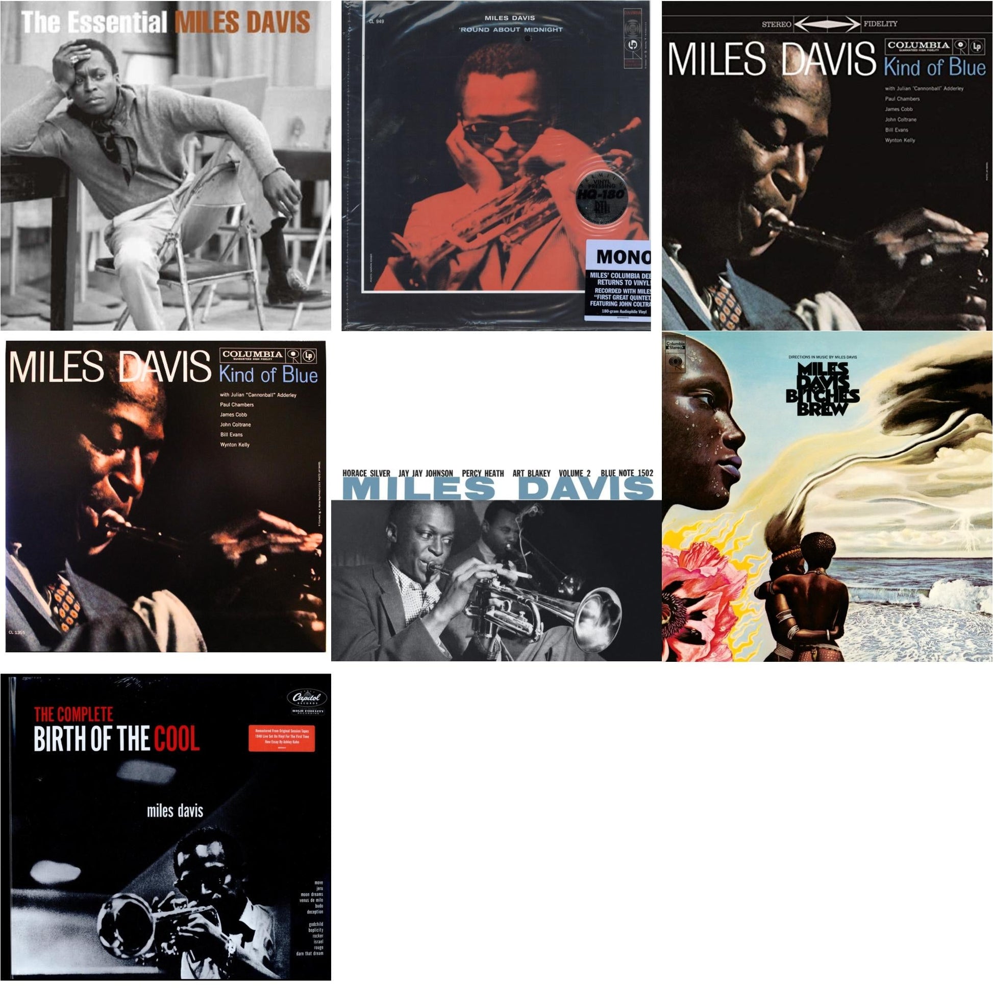 This is a 7 LP Vinyl SKU bundle.
1.This LP Vinyl is brand new.Format: LP VinylMusic Style: FusionThis item's title is: Bitches Brew (2LP/140G)Artist: Miles DavisLabel: LEGACY/ COLUMBIABarcode: 190759508619Release Date: 3/27/2020
2.This LP Vinyl is brand new.