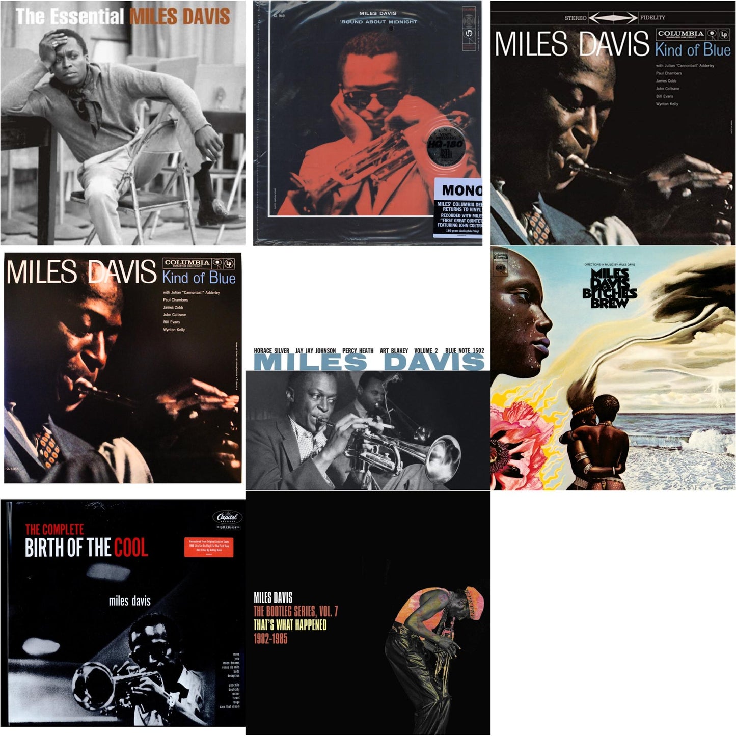 This is a 8 LP Vinyl SKU bundle.
1.This LP Vinyl is brand new.Format: LP VinylMusic Style: FusionThis item's title is: Bitches Brew (2LP/140G)Artist: Miles DavisLabel: LEGACY/ COLUMBIABarcode: 190759508619Release Date: 3/27/2020
2.This LP Vinyl is brand new.