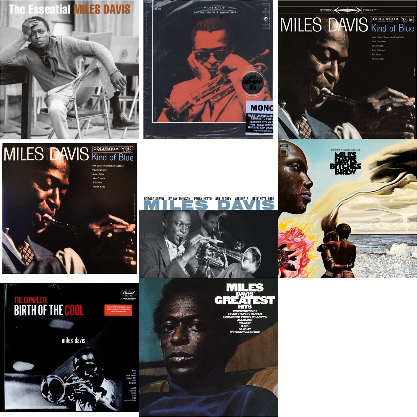 This is a 8 LP Vinyl SKU bundle.
1.This LP Vinyl is brand new.Format: LP VinylMusic Style: FusionThis item's title is: Bitches Brew (2LP/140G)Artist: Miles DavisLabel: LEGACY/ COLUMBIABarcode: 190759508619Release Date: 3/27/2020
2.This LP Vinyl is brand new.