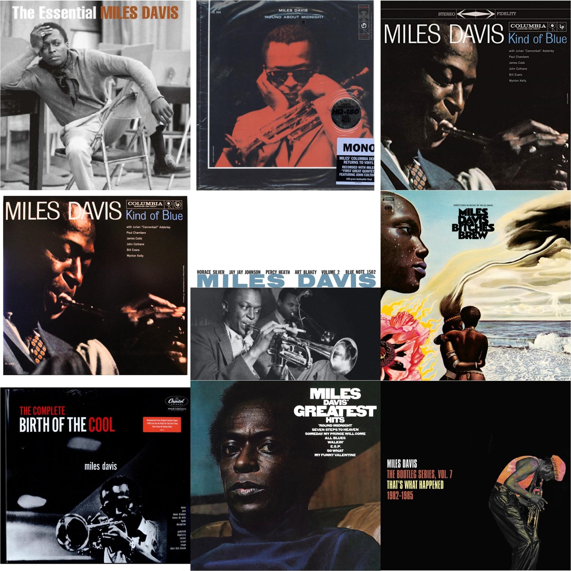 This is a 9 LP Vinyl SKU bundle.
1.This LP Vinyl is brand new.Format: LP VinylMusic Style: FusionThis item's title is: Bitches Brew (2LP/140G)Artist: Miles DavisLabel: LEGACY/ COLUMBIABarcode: 190759508619Release Date: 3/27/2020
2.This LP Vinyl is brand new.