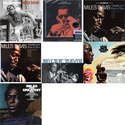 Bitches Brew (2LP/140G) & Volume 2 (Blue Note Classic LP Vinyl Series) & Kind Of Blue (180G) & Round About Midnight (180G/Mono) & Kind Of Blue (Mono) & Essential Miles Davis (2LP) & Greatest Hits (1969) (150G/Dl Code)