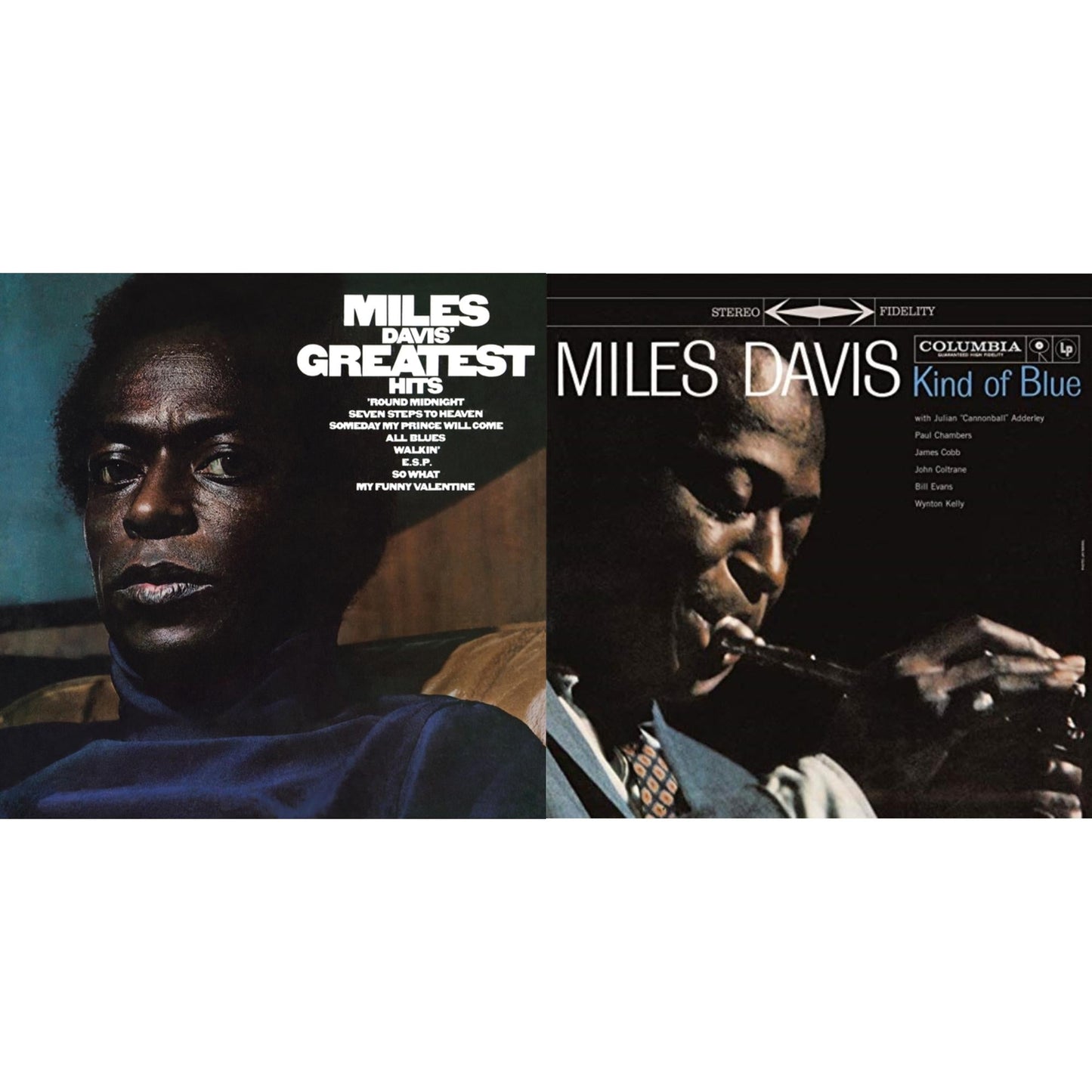 Miles Davis - Kind Of Blue (180G) & Greatest Hits (1969) (150G/Dl Code) - LP Vinyl Bundle