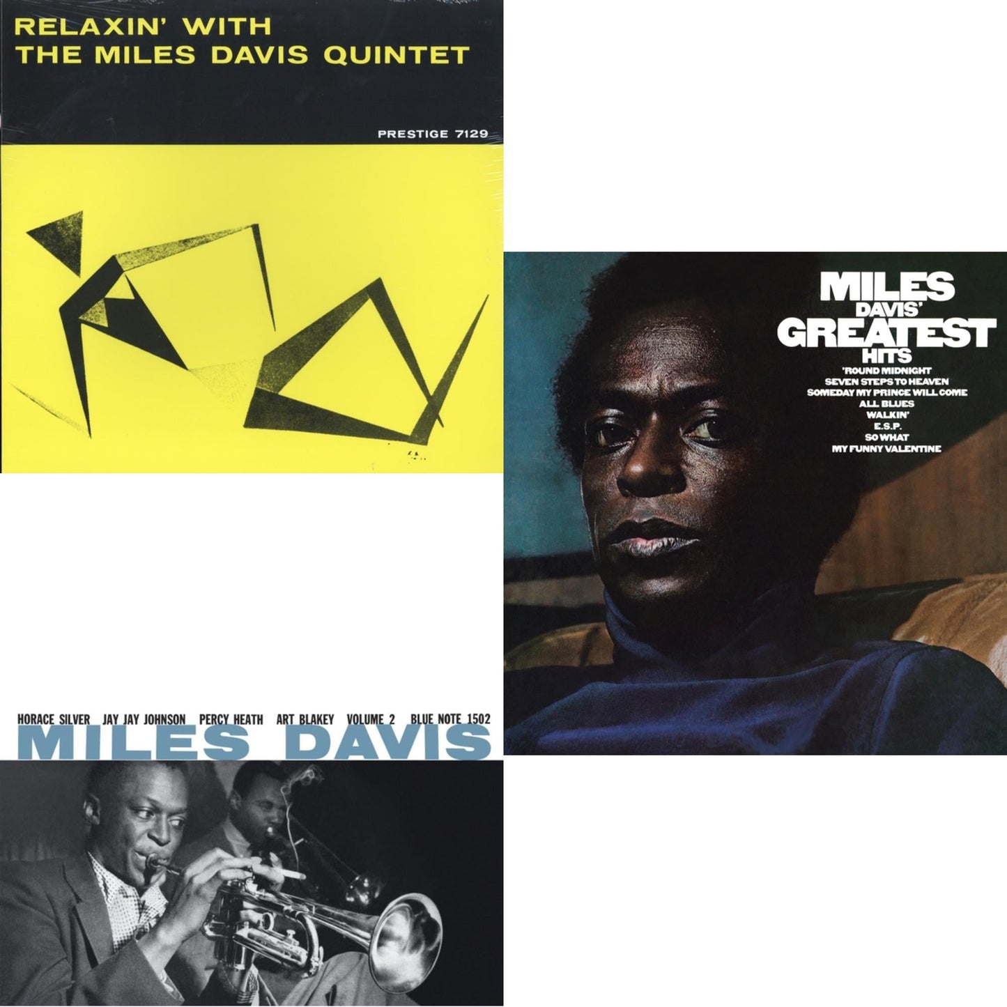 Relaxin With The Miles Davis Quintet & Volume 2 (Blue Note Classic LP Vinyl Series) & Greatest Hits (1969) (150G/Dl Code)