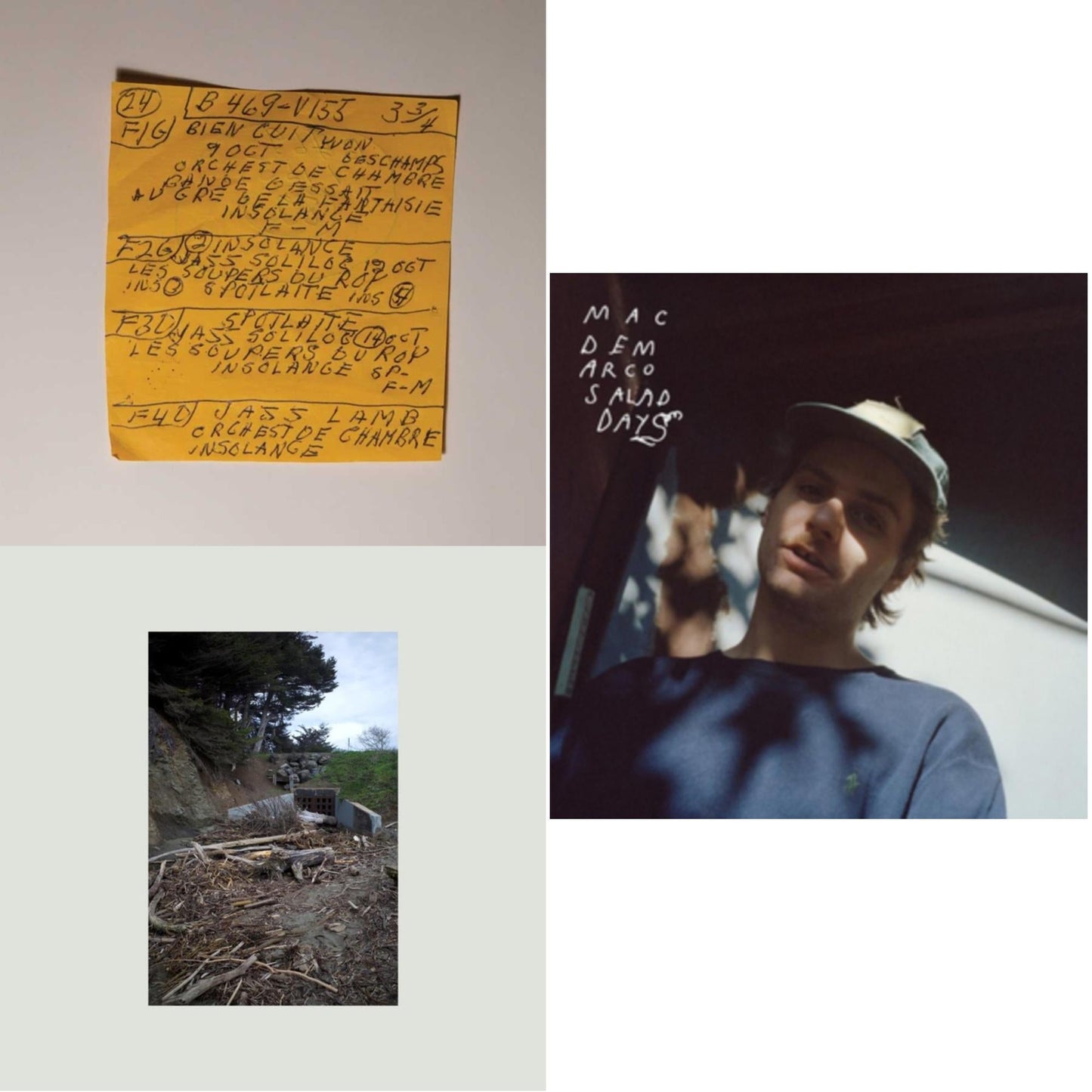 This is a 3 LP Vinyl SKU bundle.
1.This LP Vinyl is brand new.Format: LP VinylMusic Style: DowntempoThis item's title is: Salad DaysArtist: Mac DemarcoLabel: CyclopsBarcode: 817949019471Release Date: 4/1/2014
2.This LP Vinyl is brand new.