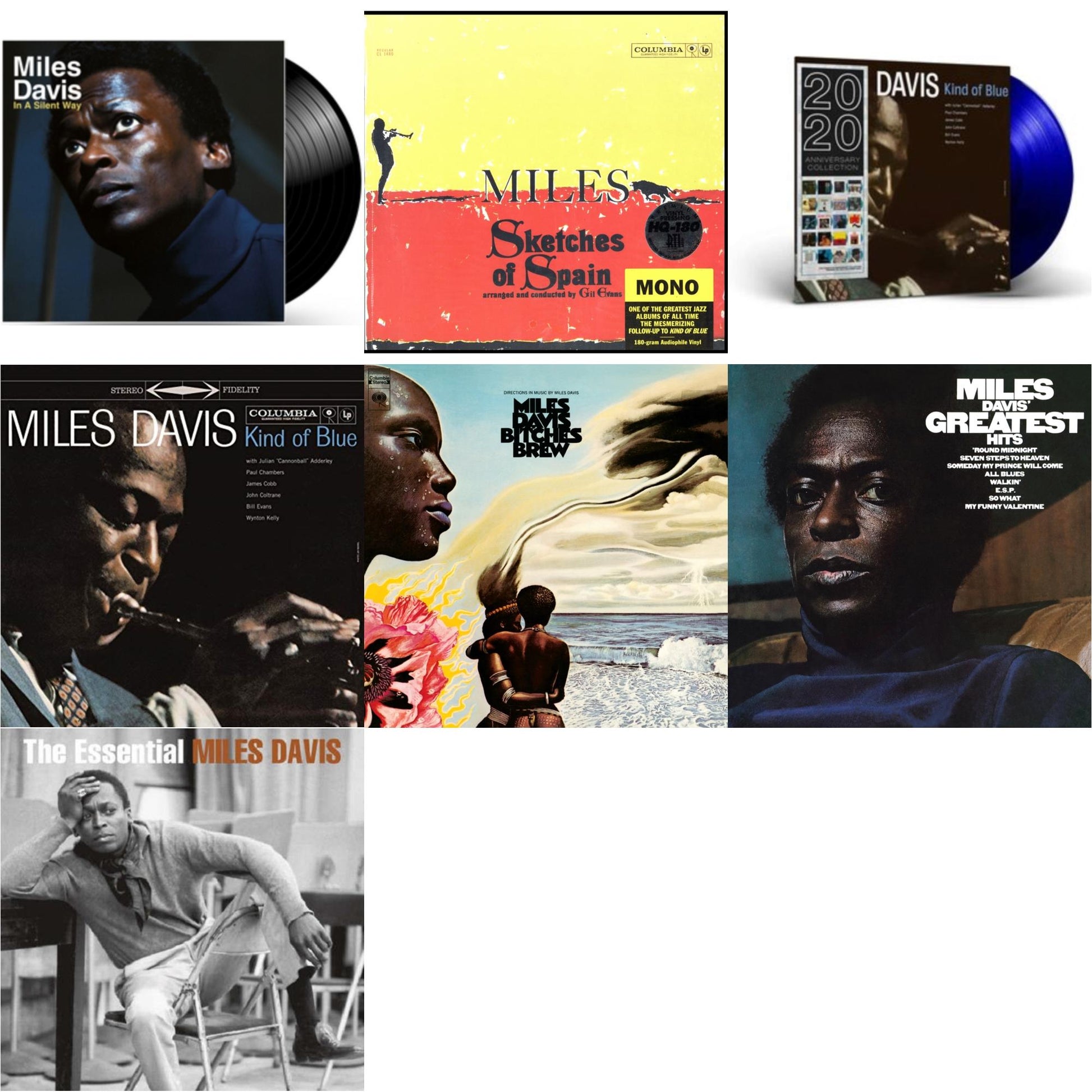 This is a 7 LP Vinyl SKU bundle.
1.This LP Vinyl is brand new.Format: LP VinylMusic Style: FusionThis item's title is: Bitches Brew (2LP/140G)Artist: Miles DavisLabel: LEGACY/ COLUMBIABarcode: 190759508619Release Date: 3/27/2020
2.This LP Vinyl is brand new.