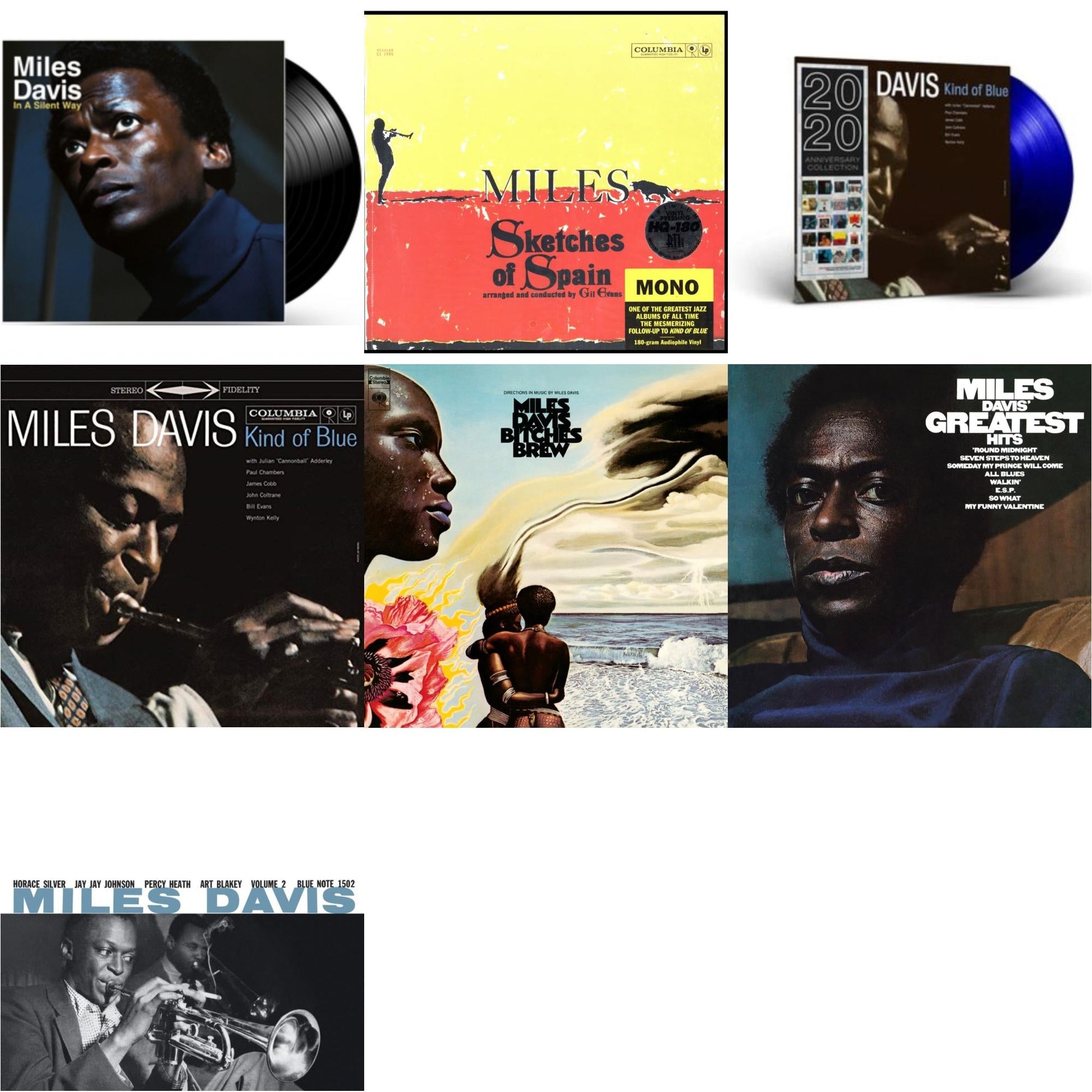 This is a 7 LP Vinyl SKU bundle.
1.This LP Vinyl is brand new.Format: LP VinylMusic Style: FusionThis item's title is: Bitches Brew (2LP/140G)Artist: Miles DavisLabel: LEGACY/ COLUMBIABarcode: 190759508619Release Date: 3/27/2020
2.This LP Vinyl is brand new.