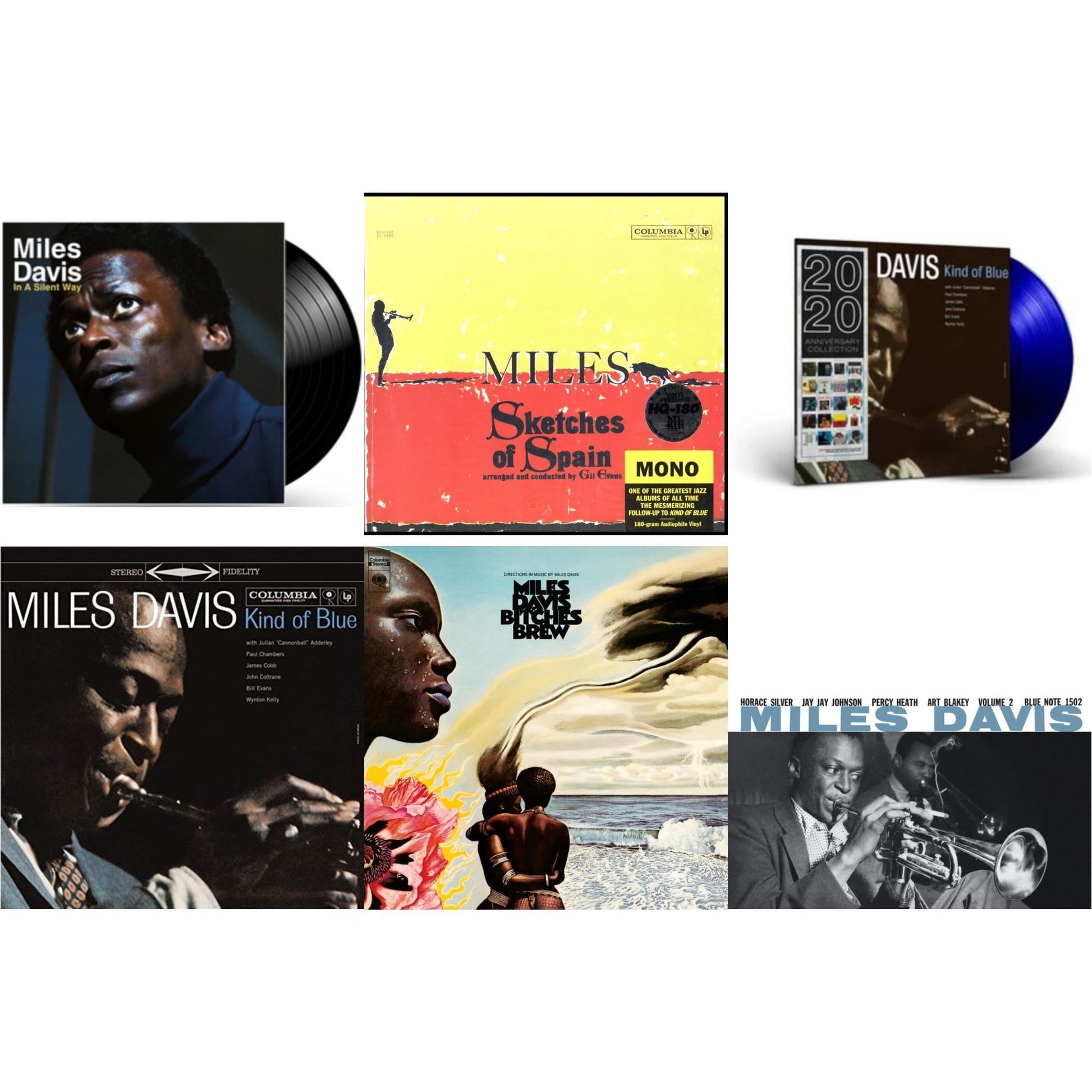 This is a 6 LP Vinyl SKU bundle.
1.This LP Vinyl is brand new.Format: LP VinylMusic Style: FusionThis item's title is: Bitches Brew (2LP/140G)Artist: Miles DavisLabel: LEGACY/ COLUMBIABarcode: 190759508619Release Date: 3/27/2020
2.This LP Vinyl is brand new.
