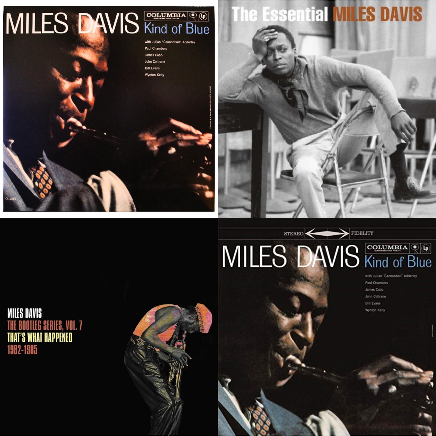Miles Davis - Bootleg Series Vol. 7: That’S What Happened 1982-1985 (2LP/White Vinyl) & Kind Of Blue (180G) & Kind Of Blue (Mono) & Essential Miles Davis (2LP)