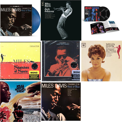Kind Of Blue (Blue LP Vinyl/Dl Code) & Tribute To Jack Johnson (140G/Dl Insert) & Merci, Miles! Live At Vienne (2LP) & Sketches Of Spain (Mono) & Round About Midnight (180G/Mono) & Someday My Prince Will Come (180G) & Bitches Brew & Kind Of Blue (Mono)