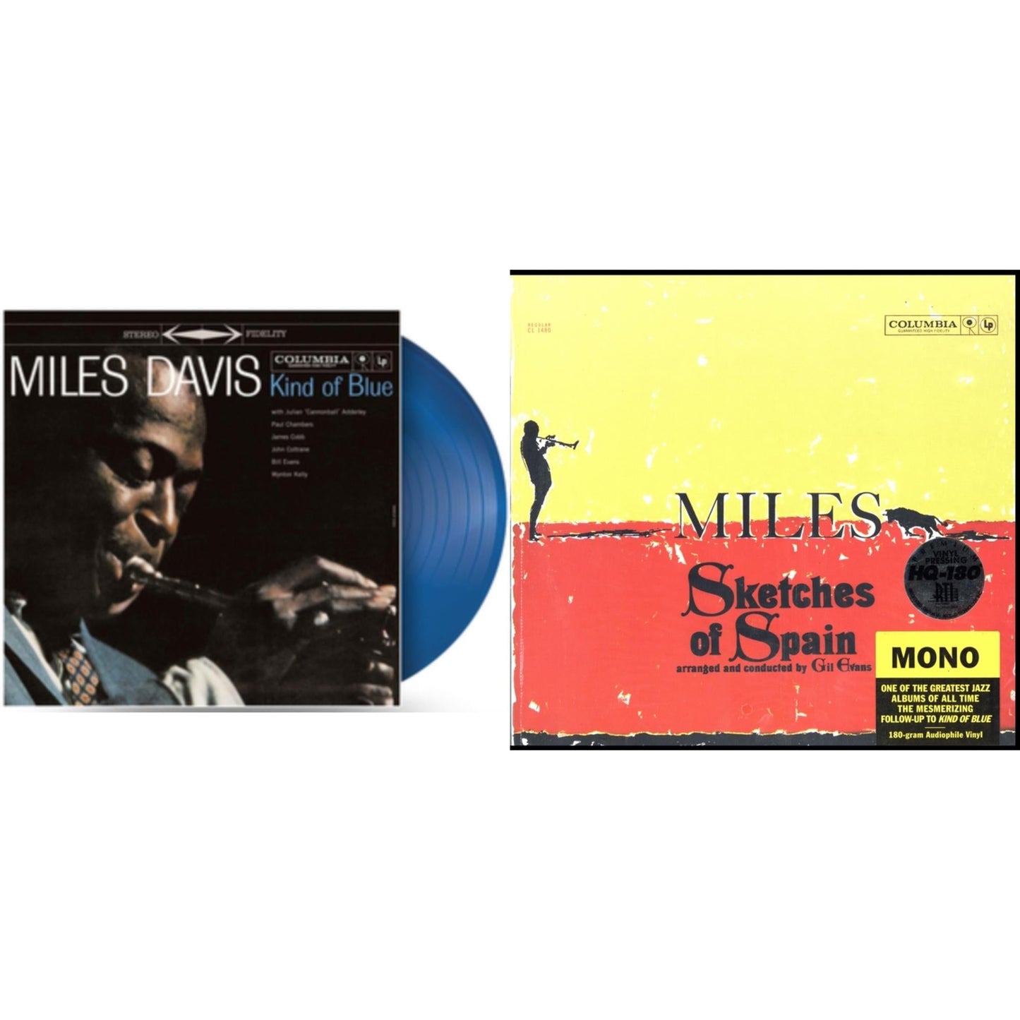 Kind Of Blue (Blue LP Vinyl/Dl Code) & Sketches Of Spain (Mono)