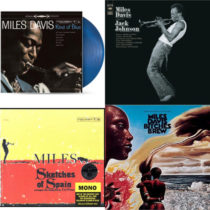 Kind Of Blue (Blue LP Vinyl/Dl Code) & Tribute To Jack Johnson (140G/Dl Insert) & Sketches Of Spain (Mono) & Bitches Brew