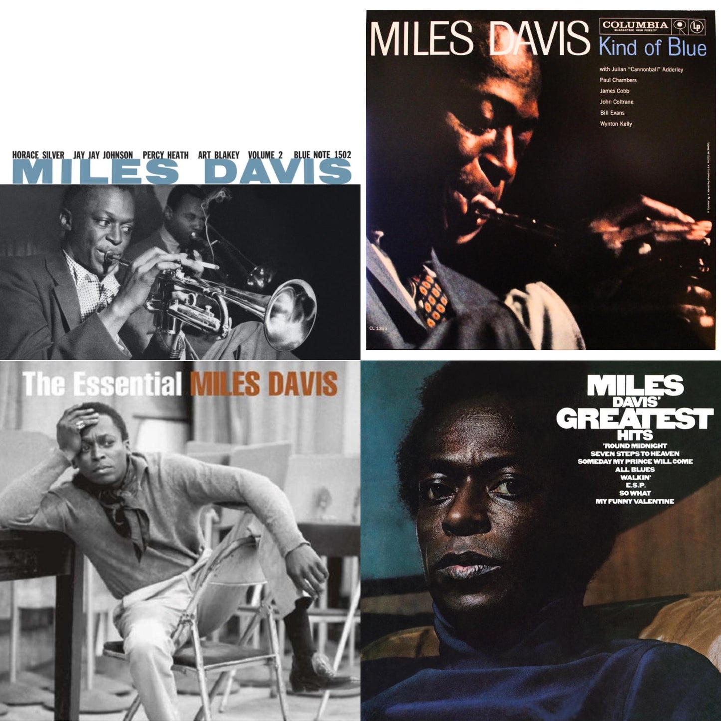 Volume 2 (Blue Note Classic LP Vinyl Series) & Kind Of Blue (Mono) & Essential Miles Davis (2LP) & Greatest Hits (1969) (150G/Dl Code)