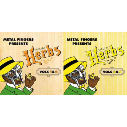 Metal Fingers Presents: Special Herbs Vol. 1 & 2 (2LP/Mustard Yellow Vinyl) & Metal Fingers Presents: Special Herbs Vol. 3 & 4 (2LP/Lemon Yellow Vinyl)
