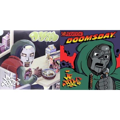 This is a 2 LP Vinyl SKU bundle.
1.This LP Vinyl is brand new.Format: LP VinylMusic Style: ConsciousThis item's title is: Mm..Food (Green & Pink LP Vinyl)Artist: Mf DoomLabel: Rhymesayers EntertainmentBarcode: 826257008411Release Date: 11/16/2004
2.This LP Vinyl is brand new.