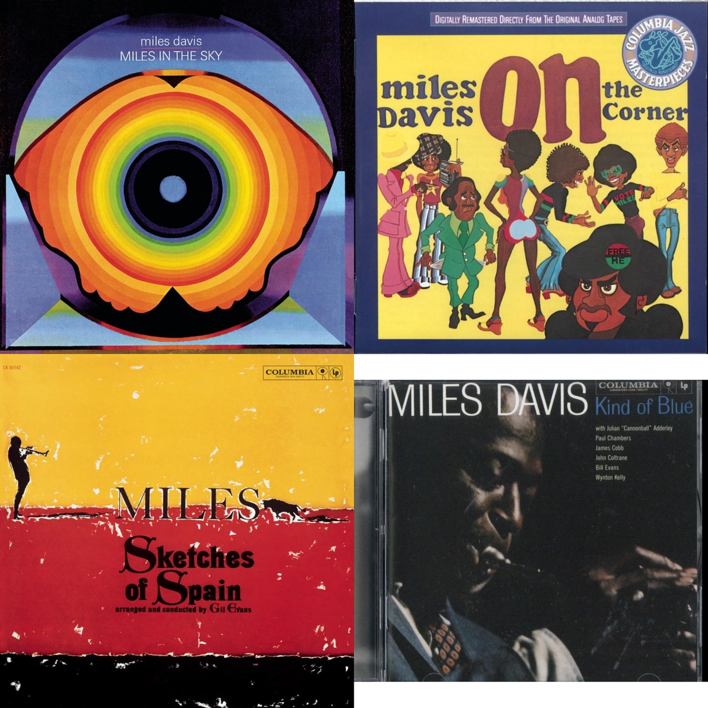 Kind Of Blue & Sketches Of Spain & On The Corner & Miles In The Sky
