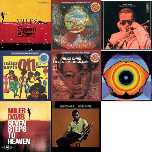 Sketches Of Spain & Agharta & Round About Midnight & On The Corner & Filles De Kilimanjaro & Miles In The Sky & Seven Steps To Heaven & Milestones