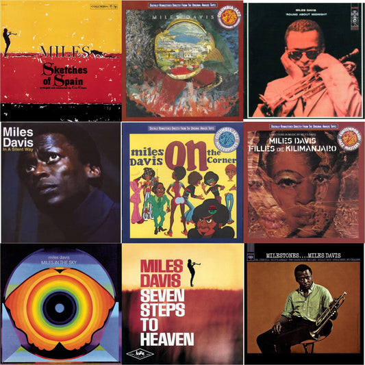 Sketches Of Spain & Agharta & Round About Midnight & In A Silent Way & On The Corner & Filles De Kilimanjaro & Miles In The Sky & Seven Steps To Heaven & Milestones