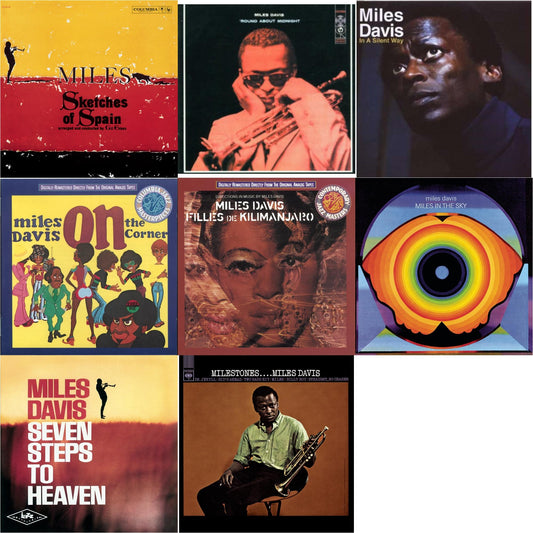 Sketches Of Spain & Round About Midnight & In A Silent Way & On The Corner & Filles De Kilimanjaro & Miles In The Sky & Seven Steps To Heaven & Milestones
