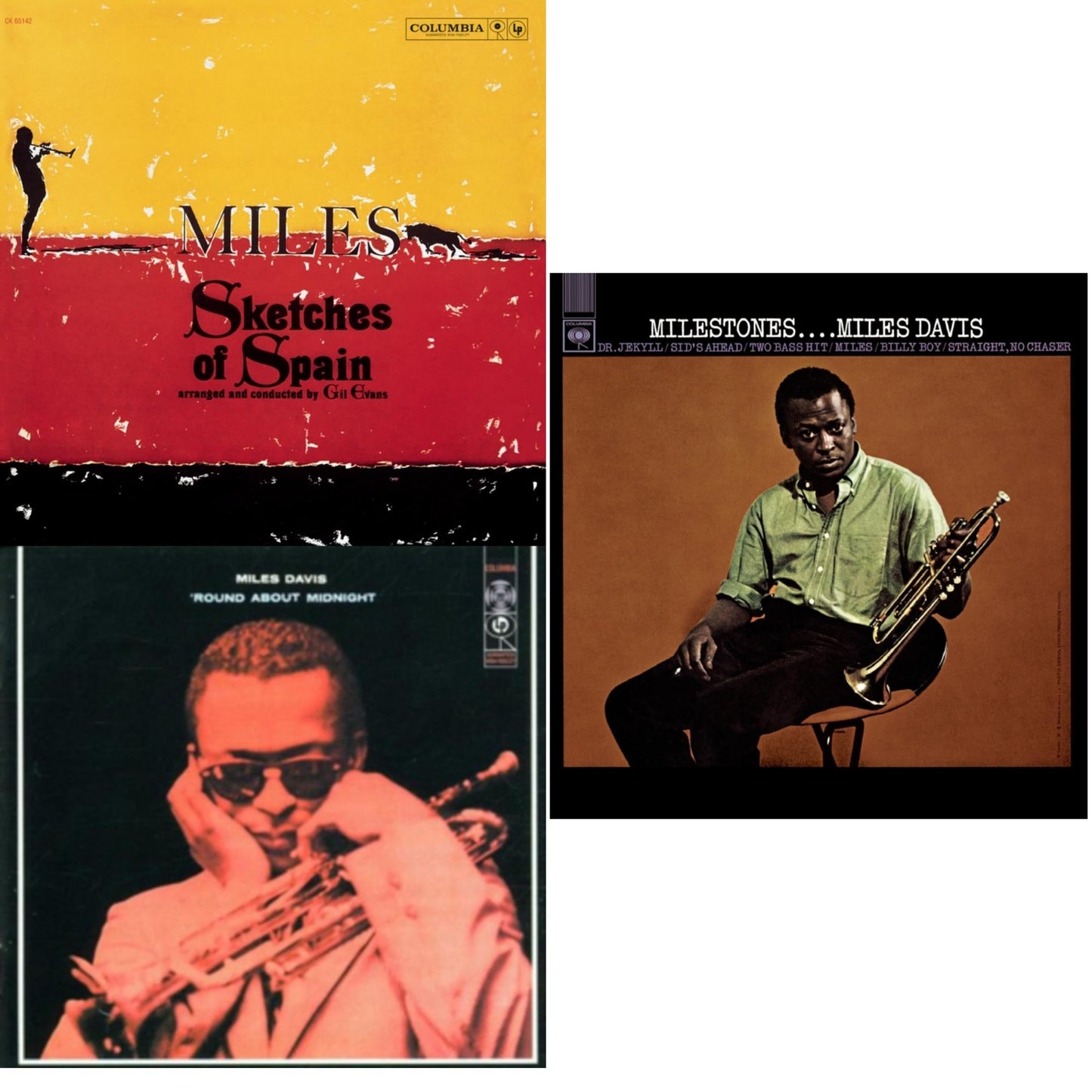 Sketches Of Spain & Round About Midnight & Milestones
