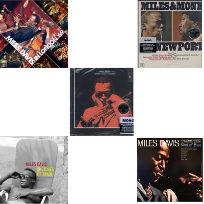 Live At Ronnie Scott's 1969 & Sketches Of Spain (Limited Edition/Yellow LP Vinyl) & Round About Midnight (180G/Mono) & Miles & Monk At Newport (Mono) & Kind Of Blue (Mono)