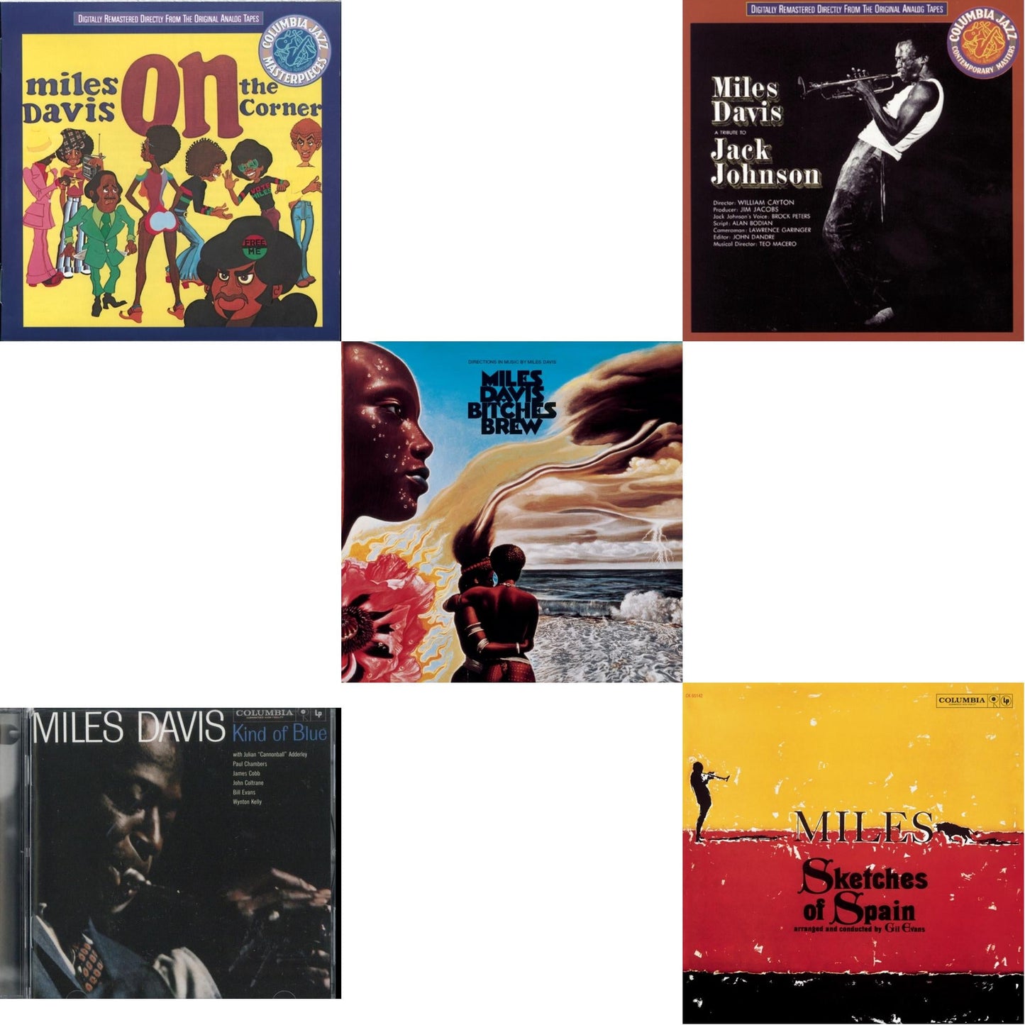 Kind Of Blue & Sketches Of Spain & Bitches Brew & On The Corner & Tribute To Jack Johnson