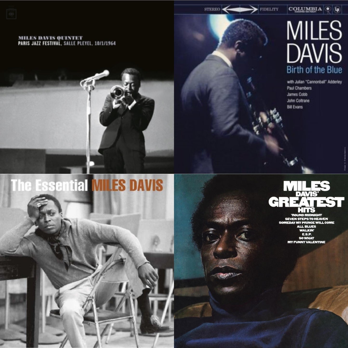 Paris Jazz Festival, Salle Playel 10/1/1964 (2LP) & Birth Of The Blue  (180G) & Essential Miles Davis (2LP) & Greatest Hits (1969) (150G/Dl Code)