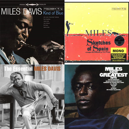 Kind Of Blue (180G) & Sketches Of Spain (Mono) & Essential Miles Davis (2LP) & Greatest Hits (1969) (150G/Dl Code)