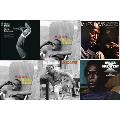 Tribute To Jack Johnson (140G/Dl Insert) & Sketches Of Spain (Limited Edition/Yellow LP Vinyl) & Kind Of Blue (Mono) & Sketches Of Spain & Essential Miles Davis (2LP) & Greatest Hits (1969) (150G/Dl Code)