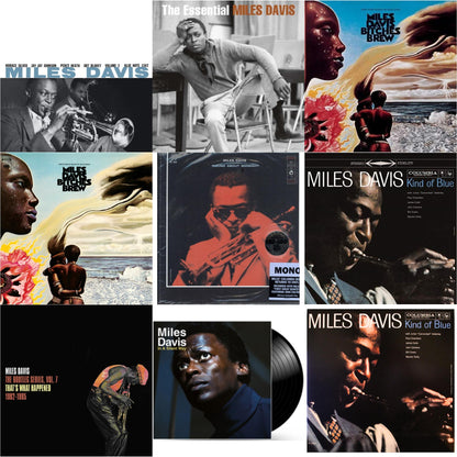Miles Davis - Bitches Brew (2LP/140G) & Bootleg Series Vol. 7: That’S What Happened 1982-1985 (2LP/White Vinyl) & Volume 2 (Blue Note Classic LP Vinyl Series) & Kind Of Blue (180G) & Round About Midnight (180G/Mono) & Bitches Brew & In A Silent Way &