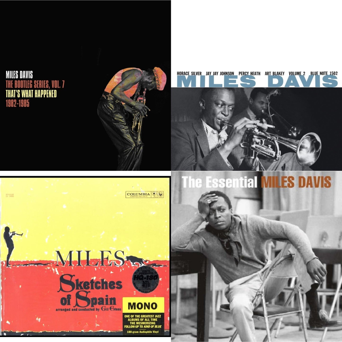 Bootleg Series Vol. 7: That’S What Happened 1982-1985 (2LP/White Vinyl) & Volume 2 (Blue Note Classic LP Vinyl Series) & Sketches Of Spain (Mono) & Essential Miles Davis (2LP)