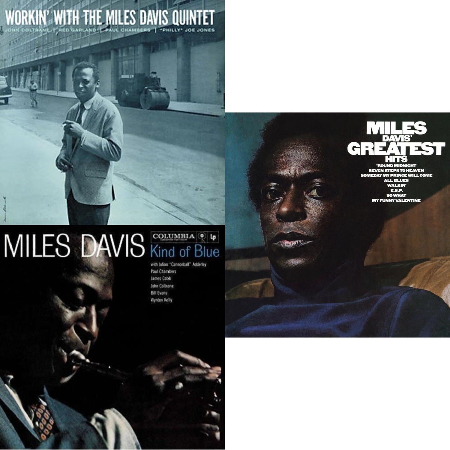 Workin With The Miles Davis Quintet & Kind Of Blue & Greatest Hits (1969) (150G/Dl Code)