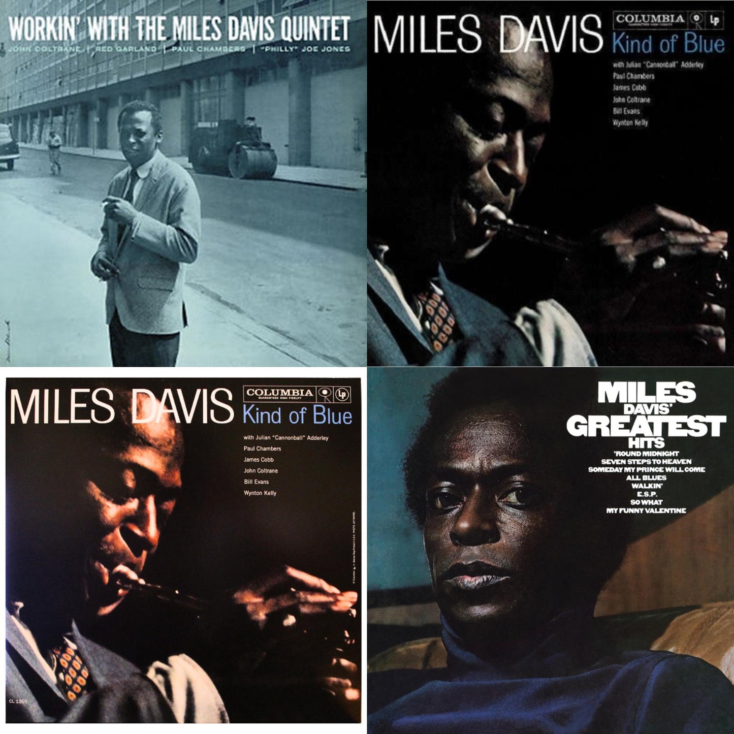 Workin With The Miles Davis Quintet & Kind Of Blue & Kind Of Blue (Mono) & Greatest Hits (1969) (150G/Dl Code)