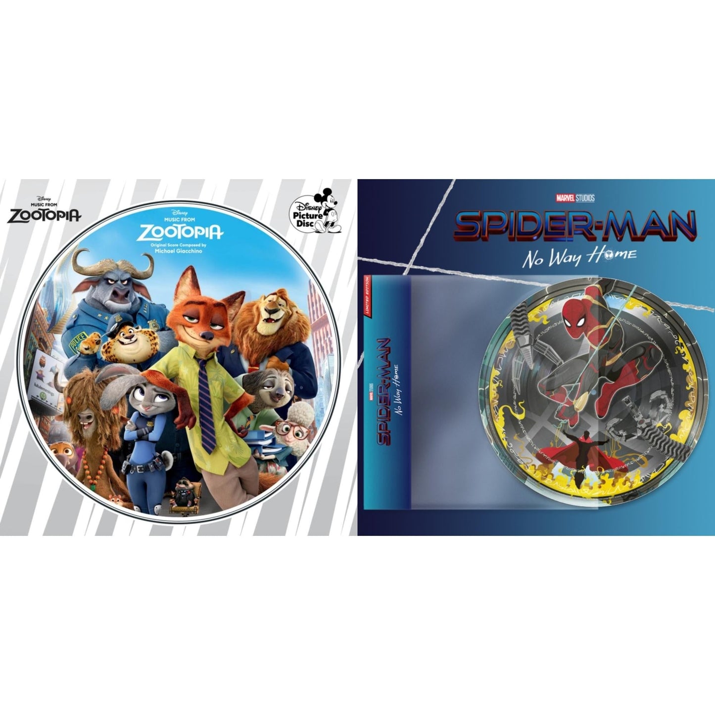 Music From Zootopia (Picture Disc) & Spider-Man: No Way Home Ost (Picture Disc LP Vinyl)