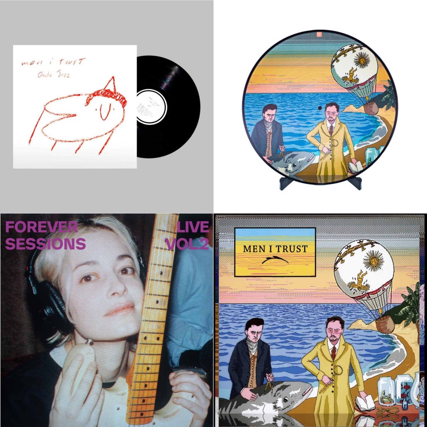 Oncle Jazz (2LP) & Men I Trust (Picture Disc) & Forever Live Sessions Vol 2  & Men I Trust