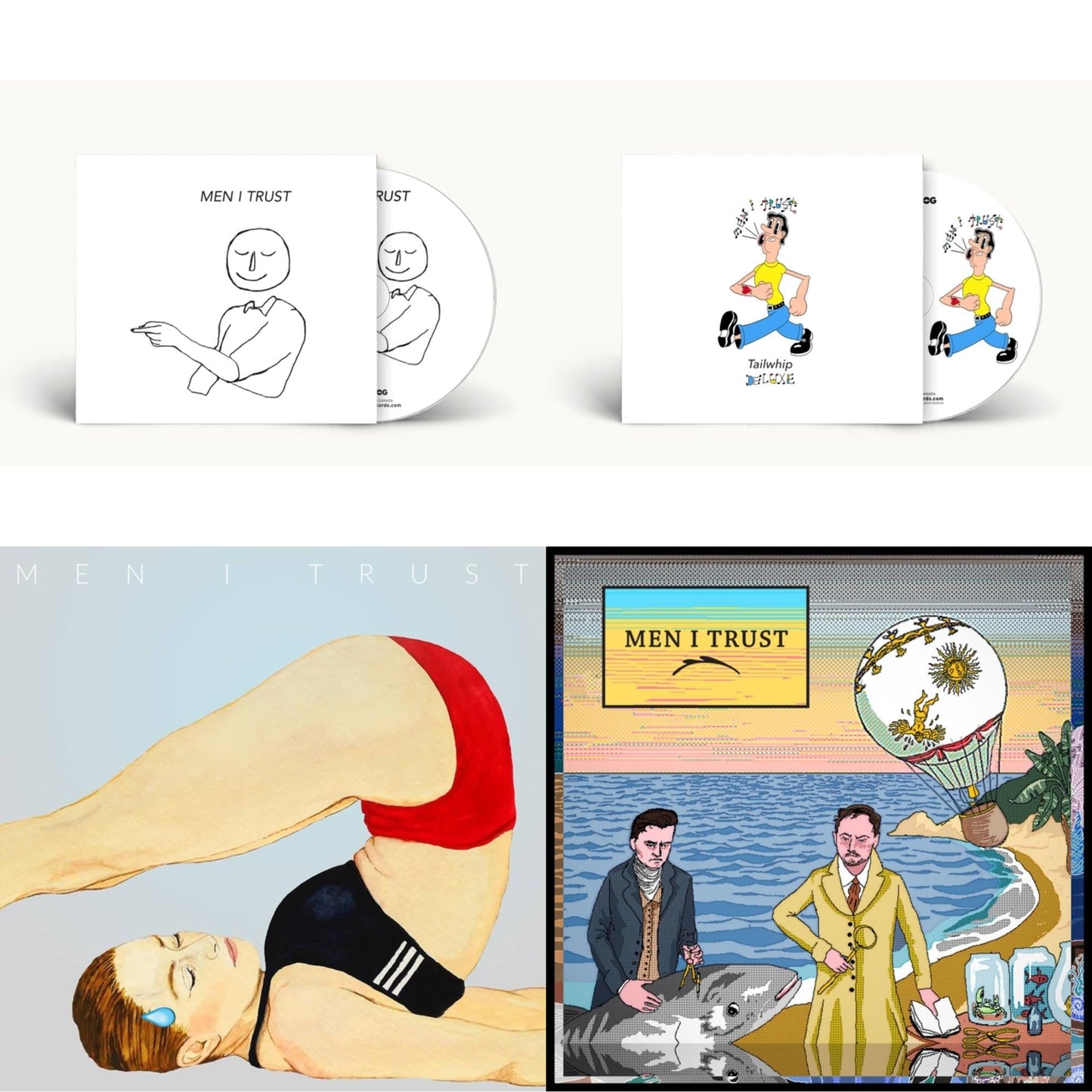 This is a 4 CD SKU bundle.
1.This CD is brand new.Format: CDMusic Style: ChansonThis item's title is: S/TArtist: Men I TrustLabel: UniversalBarcode: 722056159326Release Date: 8/12/2018
2.This CD is brand new.