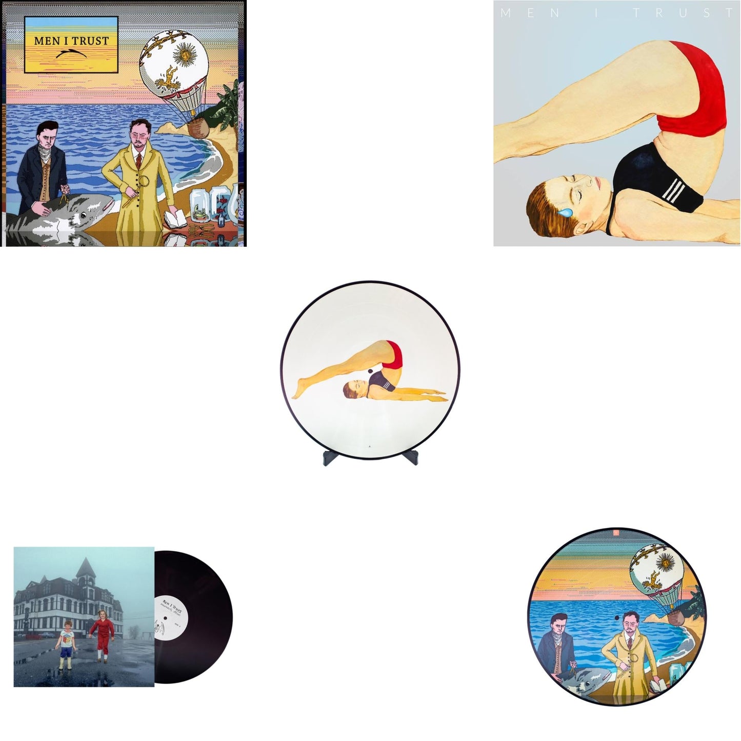 This is a 5 LP Vinyl SKU bundle.
1.This LP Vinyl is brand new.Format: LP VinylThis item's title is: Men I TrustArtist: Men I TrustBarcode: 990312020738
2.This LP Vinyl is brand new.