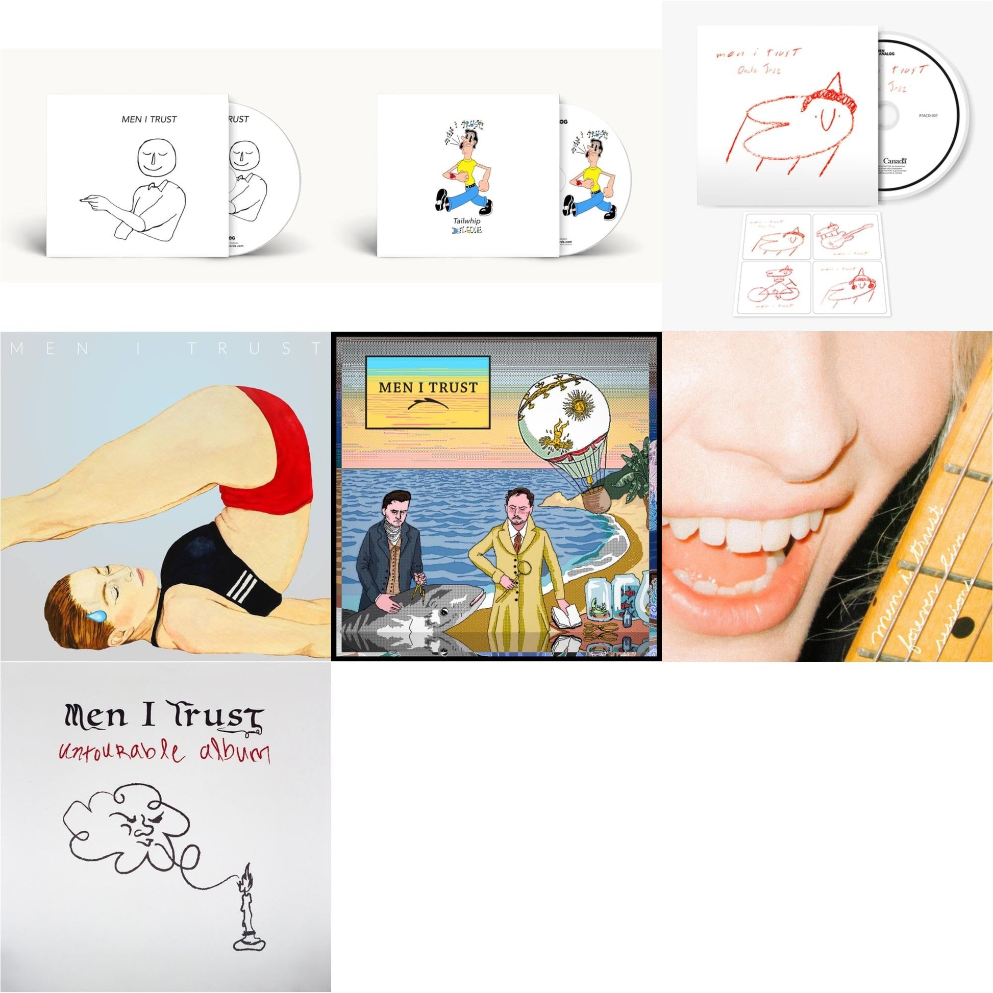 This is a 7 CD SKU bundle.
1.This CD is brand new.Format: CDMusic Style: ChansonThis item's title is: S/TArtist: Men I TrustLabel: UniversalBarcode: 722056159326Release Date: 8/12/2018
2.This CD is brand new.