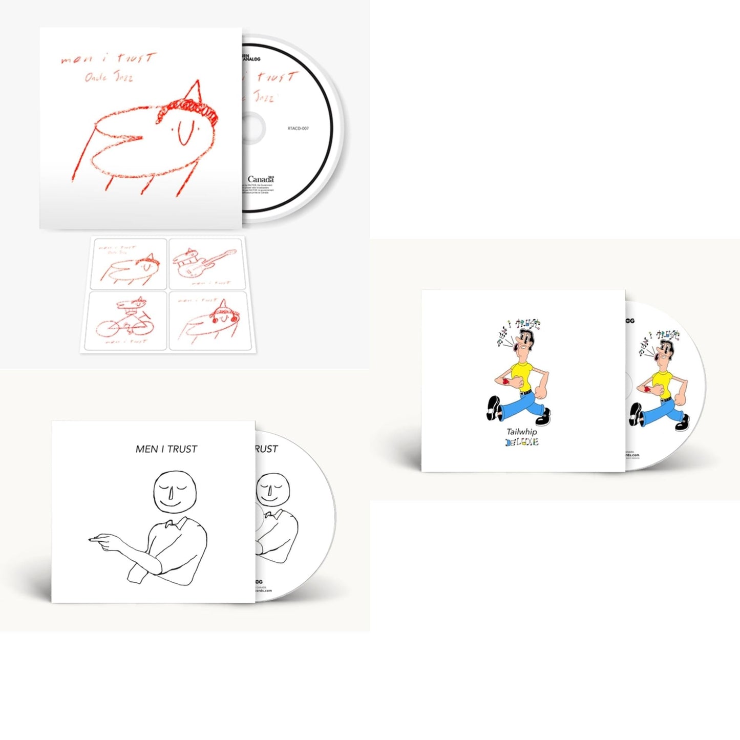 This is a 3 CD SKU bundle.
1.This CD is brand new.Format: CDMusic Style: ChansonThis item's title is: S/TArtist: Men I TrustLabel: UniversalBarcode: 722056159326Release Date: 8/12/2018
2.This CD is brand new.
