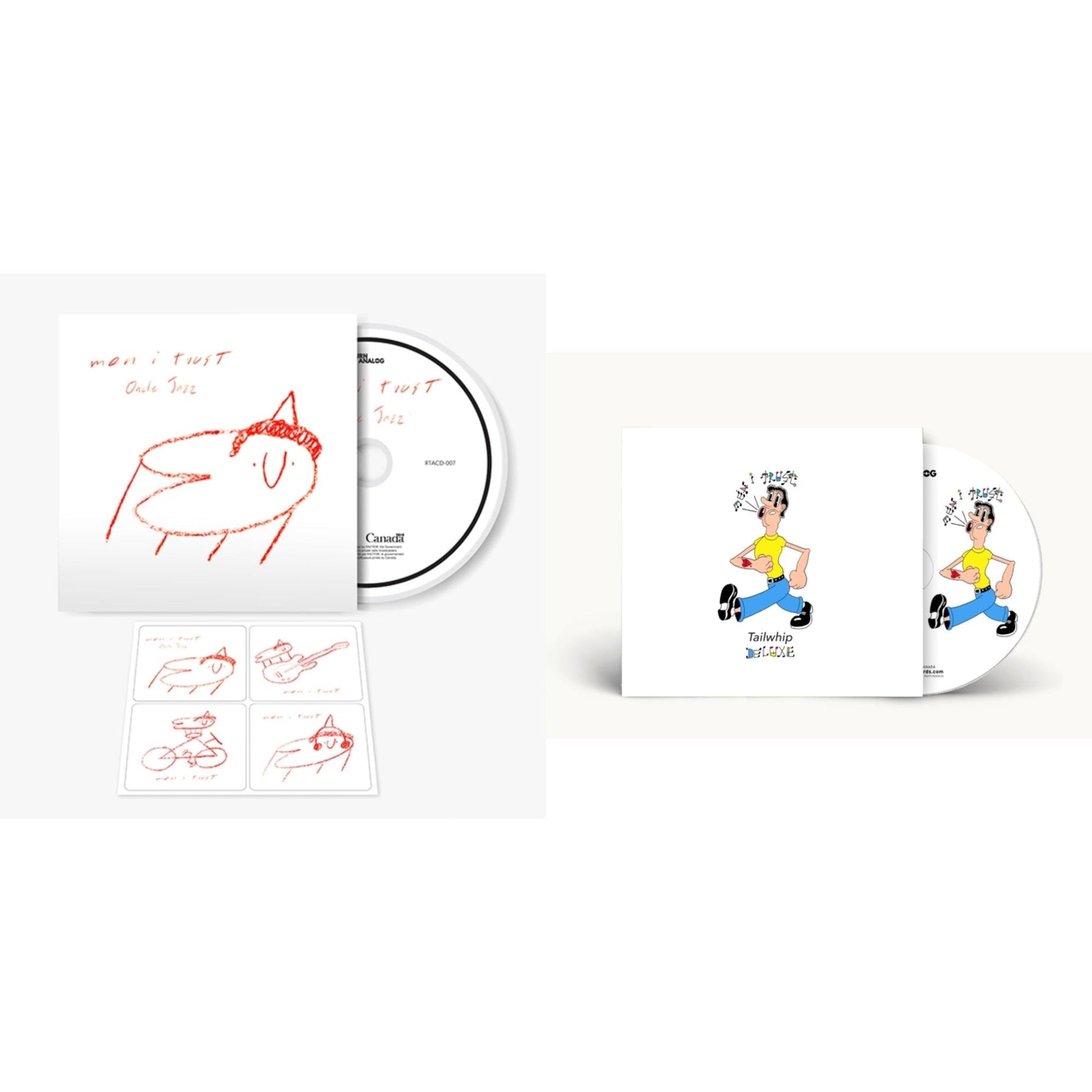 This is a 2 CD SKU bundle.
1.This CD is brand new.Format: CDMusic Style: DowntempoThis item's title is: Tailwhip (Deluxe)Artist: Men I TrustLabel: Return To AnalogBarcode: 722056180429Release Date: 8/19/2017
2.This CD is brand new.