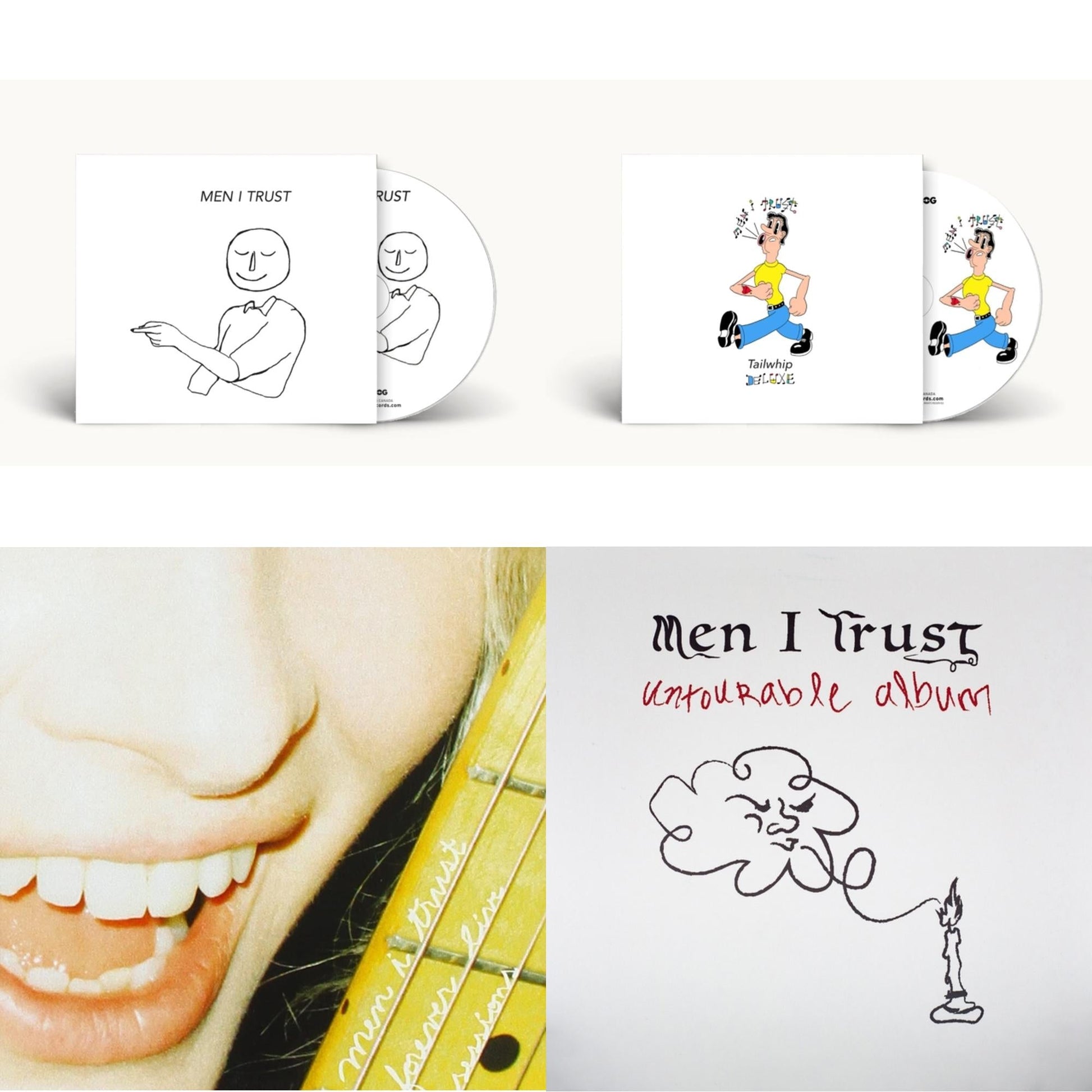 This is a 4 CD SKU bundle.
1.This CD is brand new.Format: CDMusic Style: ChansonThis item's title is: S/TArtist: Men I TrustLabel: UniversalBarcode: 722056159326Release Date: 8/12/2018
2.This CD is brand new.