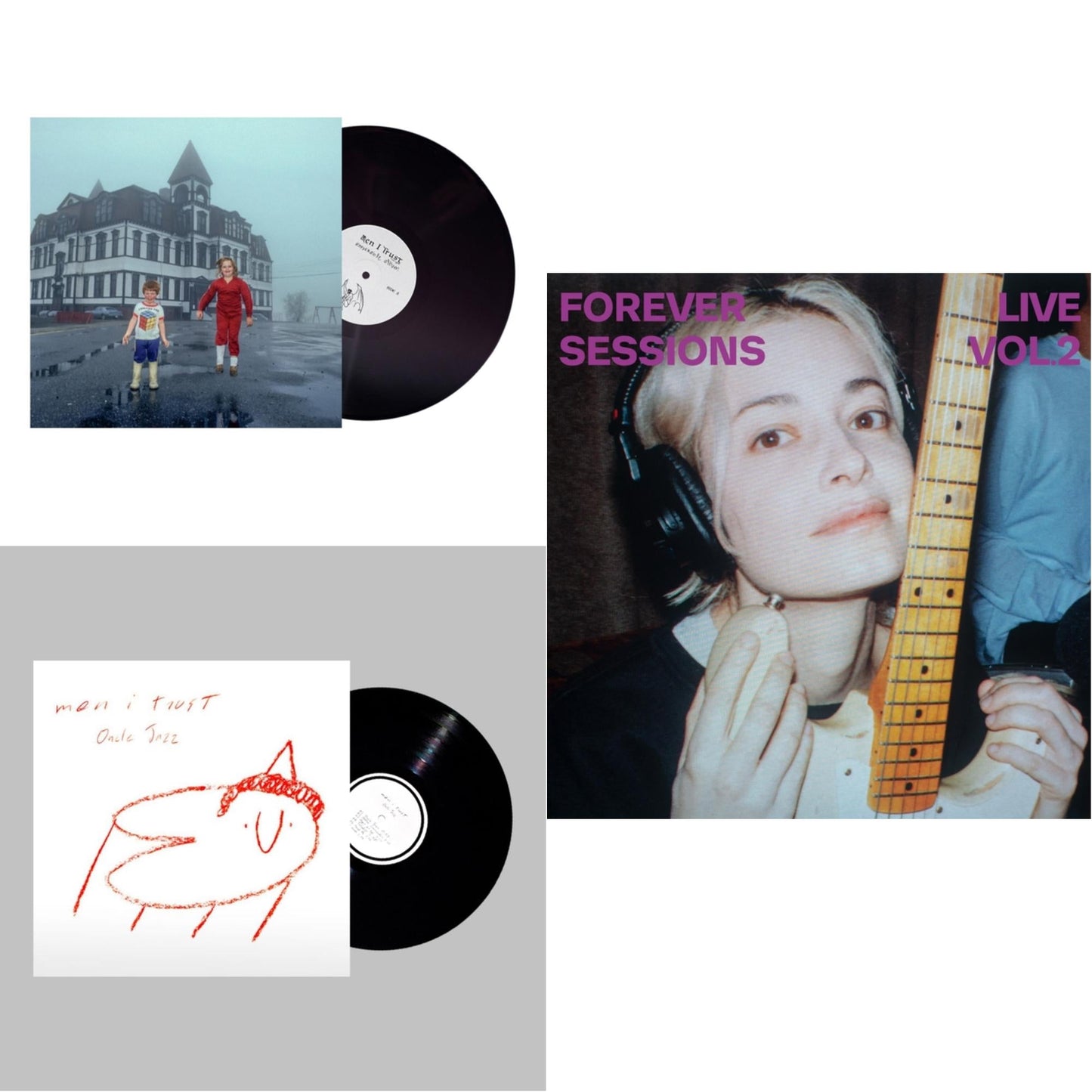 This is a 3 LP Vinyl SKU bundle.
1.This LP Vinyl is brand new.Format: LP VinylMusic Style: GangstaThis item's title is: Oncle Jazz (2LP)Artist: Men I TrustLabel: Not On LabelBarcode: 722056185127Release Date: 10/4/2019
2.This LP Vinyl is brand new.