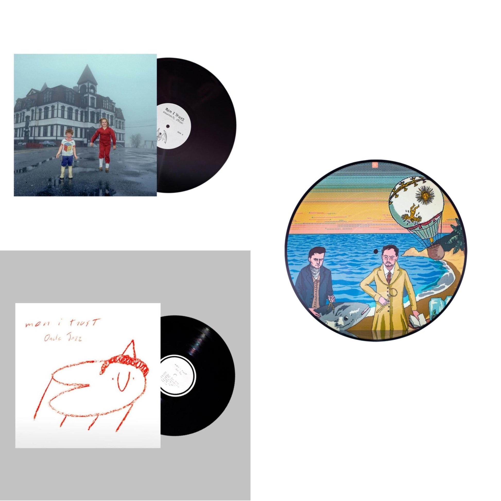 This is a 3 LP Vinyl SKU bundle.
1.This LP Vinyl is brand new.Format: LP VinylMusic Style: GangstaThis item's title is: Oncle Jazz (2LP)Artist: Men I TrustLabel: Not On LabelBarcode: 722056185127Release Date: 10/4/2019
2.This LP Vinyl is brand new.