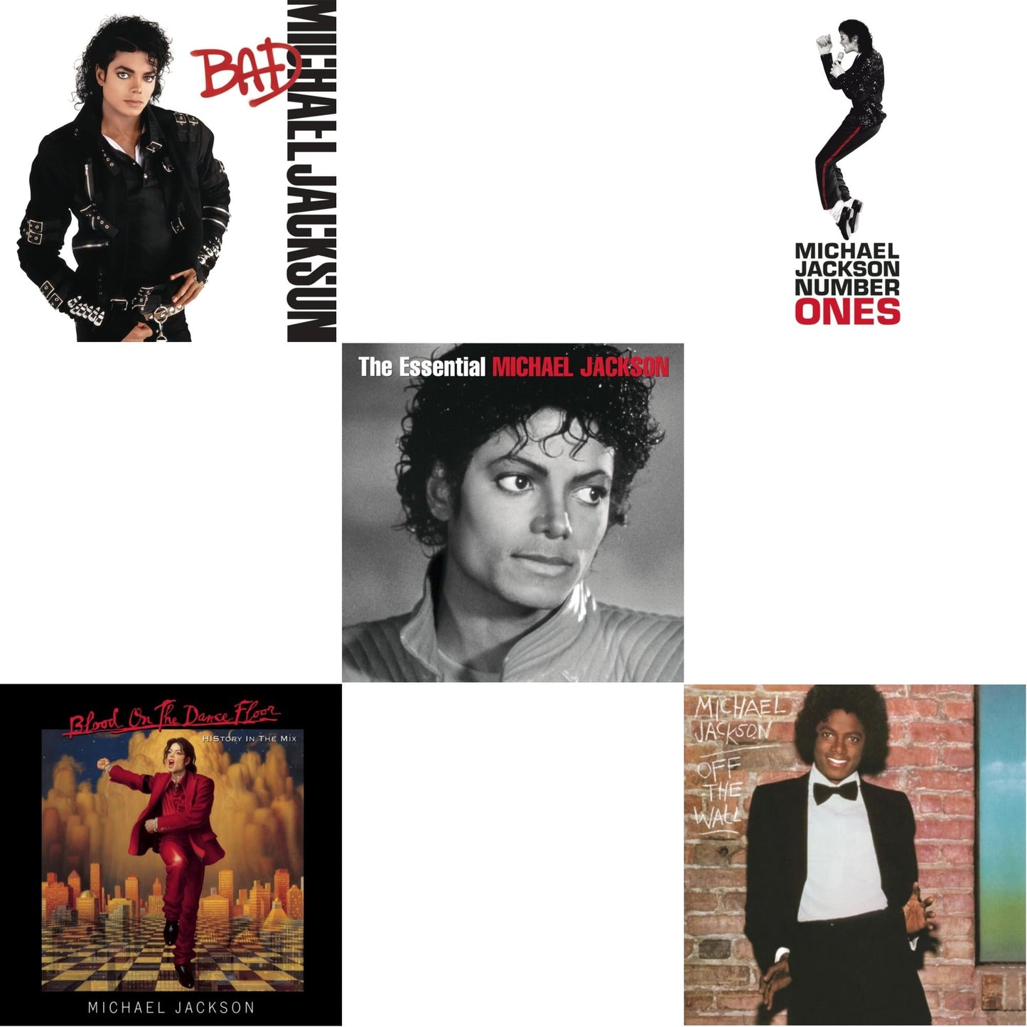 Blood On The Dance Floor / History In The Mix & Off The Wall & Bad & Number Ones & Essential Michael Jackson