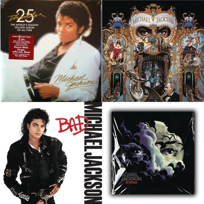 Thriller (25Th Anniversary Edition/2LP/180G/Gatefold) & Dangerous (180G/2LP) & Bad (140G/Gatefold) & Michael Jackson - Scream (2LP) (New LP Vinyl)