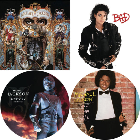 This is a 4 LP Vinyl SKU bundle.
1.This LP Vinyl is brand new.Format: LP VinylMusic Style: DiscoThis item's title is: Off The Wall (Picture Disc)Artist: Michael JacksonLabel: LEGACY/ EPICBarcode: 190758664118Release Date: 8/24/2018
2.This LP Vinyl is brand new.